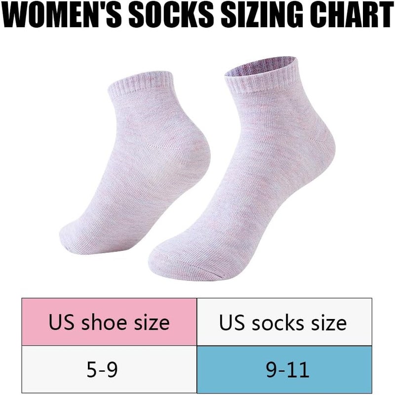 JOYNÉE 8/16 Pairs Womens Ankle Socks Lightweight Breathable Low Cut Casual Socks,Sock Size:9-11 - Image 5